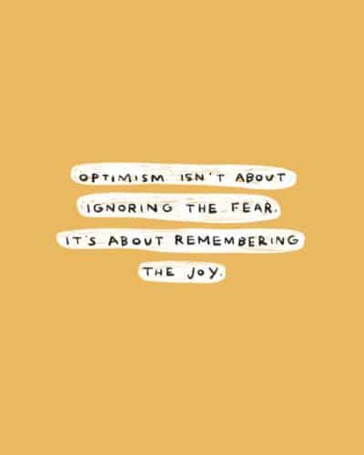 optimism isn’t blind faith